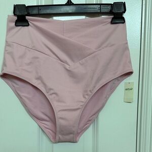 Aerie Blush High-Rise Bikini Bottoms